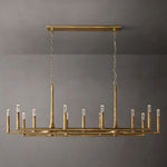 Thaddeus Artisan Forged Linear Chandelier 72"