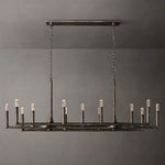 Thaddeus Artisan Forged Linear Chandelier 72"