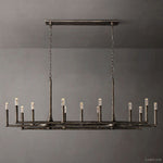 Thaddeus Artisan Forged Linear Chandelier 72"