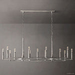 Thaddeus Artisan Forged Linear Chandelier 72"