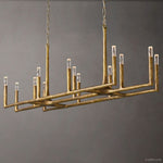 Thaddeus Artisan Forged Linear Chandelier 72"