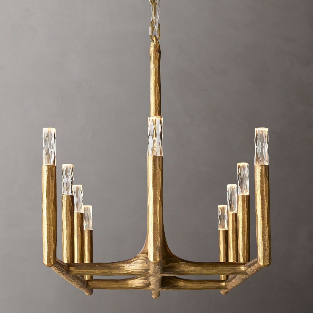 Thaddeus Artisan Forged Linear Chandelier 72"