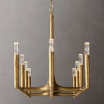 Thaddeus Artisan Forged Linear Chandelier 96"
