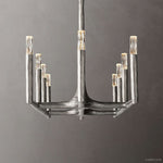 Thaddeus Artisan Forged Linear Chandelier 96"