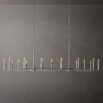 Thaddeus Artisan Forged Linear Chandelier 96"
