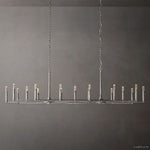 Thaddeus Artisan Forged Linear Chandelier 96"