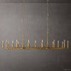 Thaddeus Artisan Forged Linear Chandelier 96"