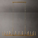 Thaddeus Artisan Forged Linear Chandelier 96"