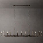 Thaddeus Artisan Forged Linear Chandelier 96"