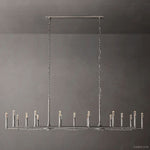 Thaddeus Artisan Forged Linear Chandelier 96"