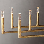 Thaddeus Artisan Forged Linear Chandelier 96"