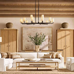 Wright Simplicity Forged Round Chandelier 60"