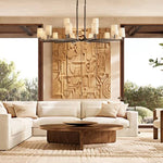 Wright Simplicity Forged Round Chandelier 36"