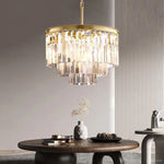 Odeon Deco Prism Round Chandelier 20"