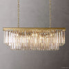 Odeon Deco Prism Rectangular Tiered Chandelier 40"