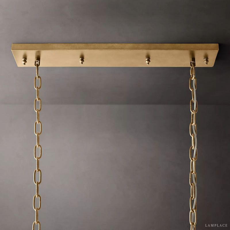 Odeon Deco Prism Rectangular Tiered Chandelier 40"