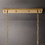 Odeon Deco Prism Rectangular Tiered Chandelier 40"