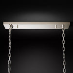 Odeon Deco Prism Rectangular Tiered Chandelier 40"