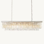 Odeon Deco Prism Rectangular Tiered Chandelier 59"