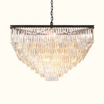 Odeon Deco Prism Tiered Square Chandelier 47"