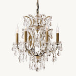 Rococo Vintage Crystal Round Chandelier 18"