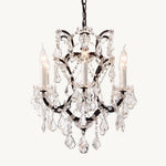 Rococo Vintage Crystal Round Chandelier 18"