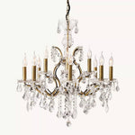 Rococo Vintage Crystal Round Chandelier 28"