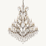 Rococo Vintage Crystal Round Chandelier 72"