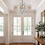 Rococo Vintage Crystal Round Chandelier 18"