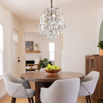 Rococo Vintage Crystal Round Chandelier 18"