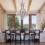 Rococo Vintage Crystal Round Chandelier 72"