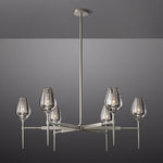 Tulip Crystal Petal Round Chandelier 42"