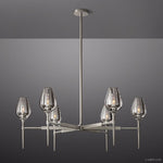 Tulip Crystal Petal Round Chandelier 42"