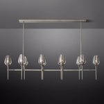 Tulip Crystal Petal Round Chandelier 65"