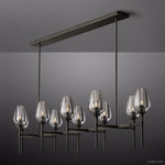 Tulip Crystal Petal Round Chandelier 65"