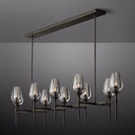 Tulip Crystal Petal Round Chandelier 65"
