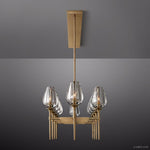 Tulip Crystal Petal Round Chandelier 65"