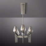 Tulip Crystal Petal Round Chandelier 65"