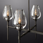 Tulip Crystal Petal Round Chandelier 65"
