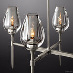 Tulip Crystal Petal Round Chandelier 65"