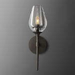 Tulip Crystal Petal Wall Sconce