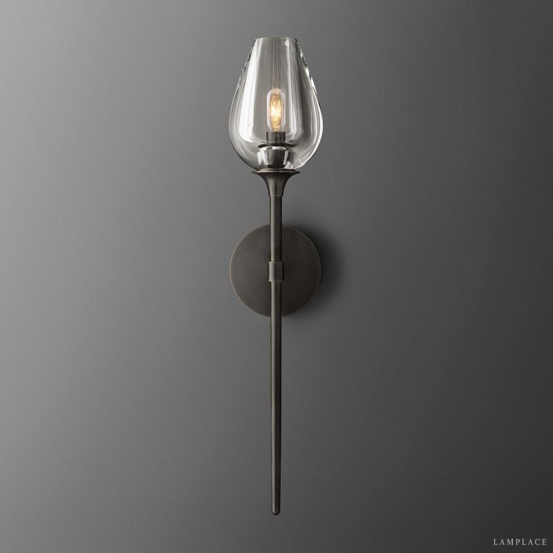 Tulip Crystal Petal Wall Sconce