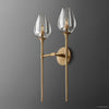 Tulip Crystal Petal Double Wall Sconce