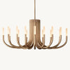 Rousselin Midcentury Sleek Oval Chandelier 50"
