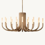Rousselin Midcentury Sleek Oval Chandelier 50"