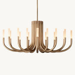 Rousselin Midcentury Sleek Oval Chandelier 50"