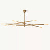 Rousselin 8-Light Mobile Rod Chandelier 65"