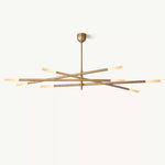 Rousselin 8-Light Mobile Rod Chandelier 65"
