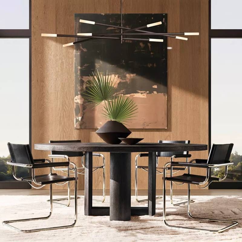Rousselin 8-Light Mobile Orb Chandelier 68"