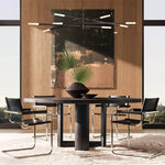 Rousselin 8-Light Mobile Orb Chandelier 68"
